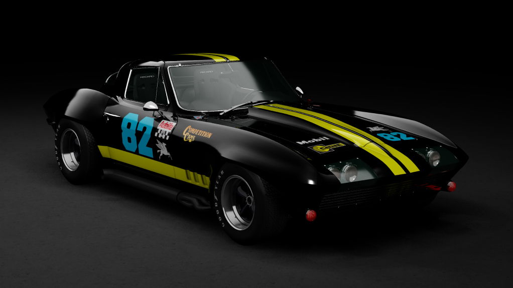 GTC60 Chevrolet Corvette 1967, skin black_yellow