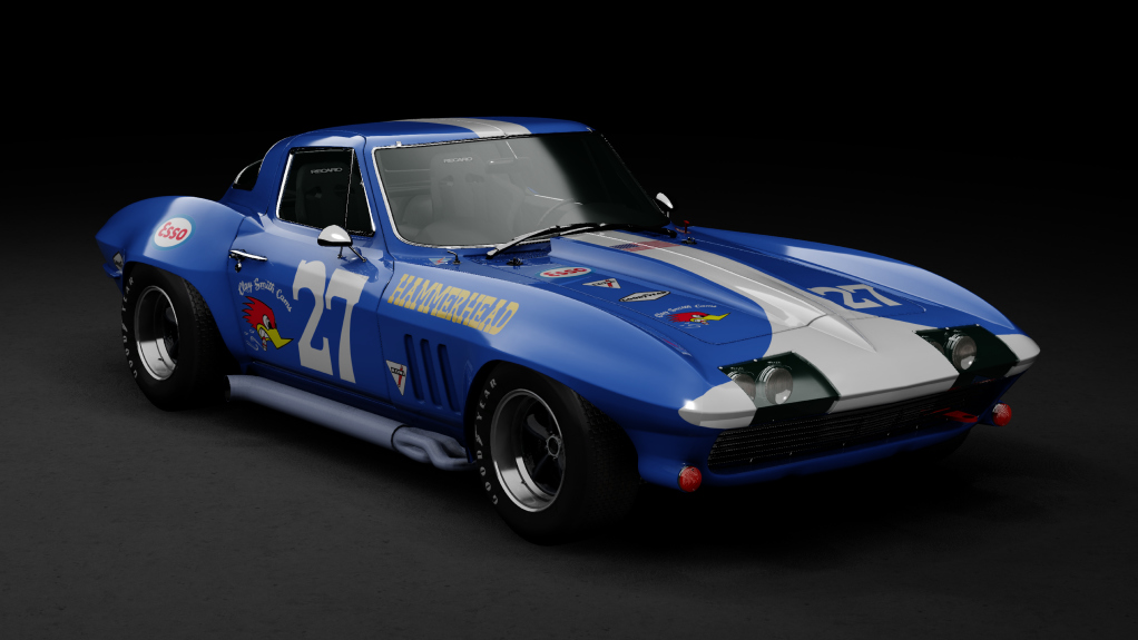 GTC60 Chevrolet Corvette 1967, skin bluestripe