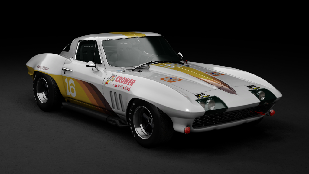 GTC60 Chevrolet Corvette 1967, skin bronzestripes4k