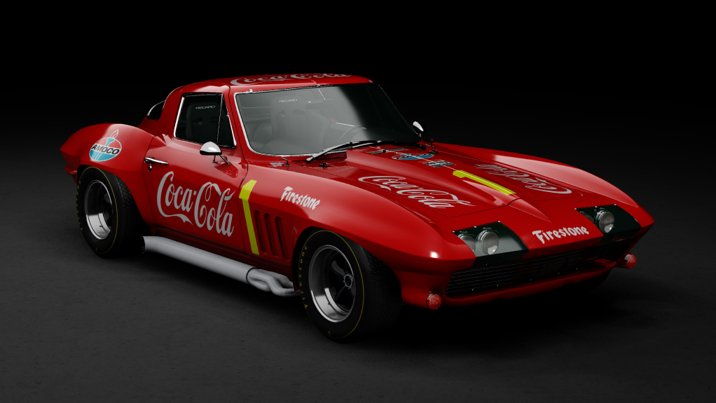 GTC60 Chevrolet Corvette 1967, skin cocacola