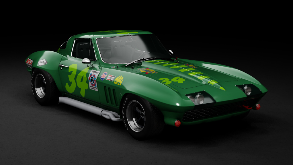 GTC60 Chevrolet Corvette 1967, skin green