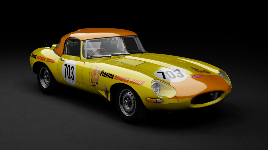 GTC60 Jaguar E-type Lightweight, skin 703_yellow