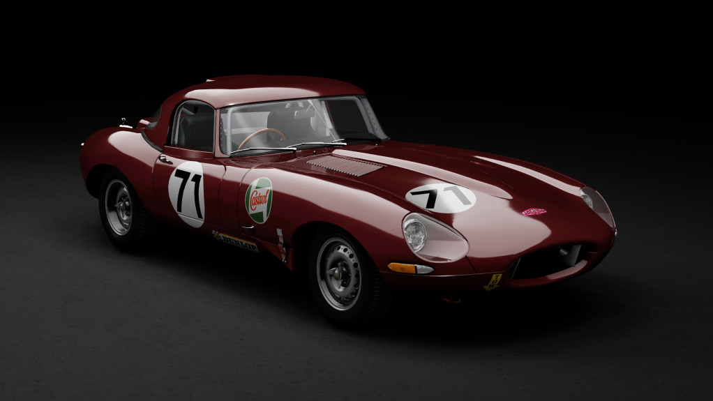 GTC60 Jaguar E-type Lightweight, skin 71_maroon