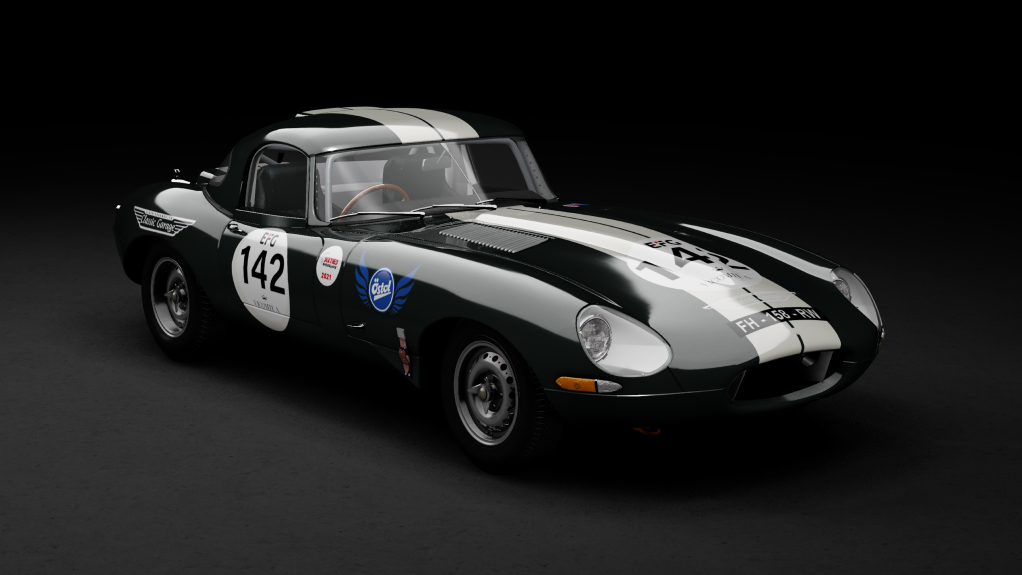 GTC60 Jaguar E-type Lightweight, skin Schwartz_Dijon